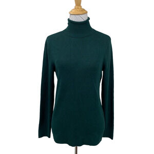 Chicos Sweater Womens 1 Swiss Pine Rachel Turtleneck Long Sleeve Basic Pullover